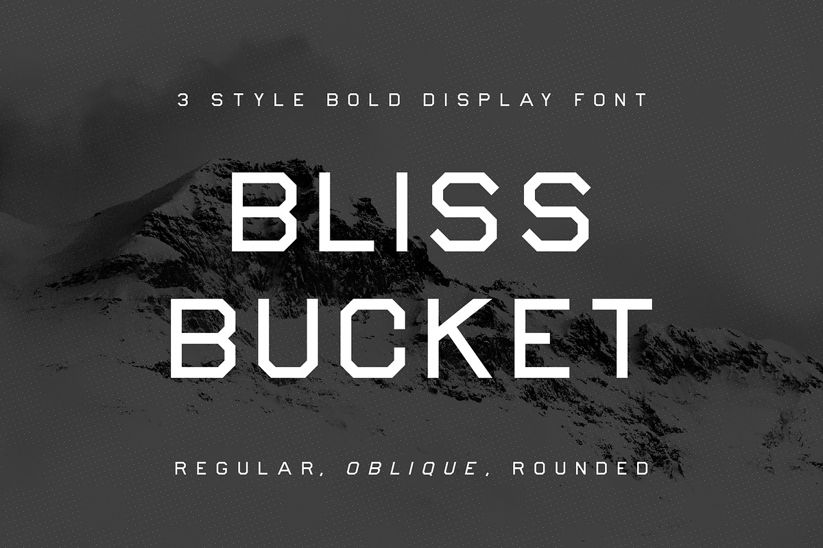 Bliss Bucket - Bold 3 Font Family