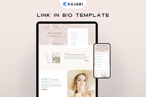 Kajabi Link in Bio Page Template