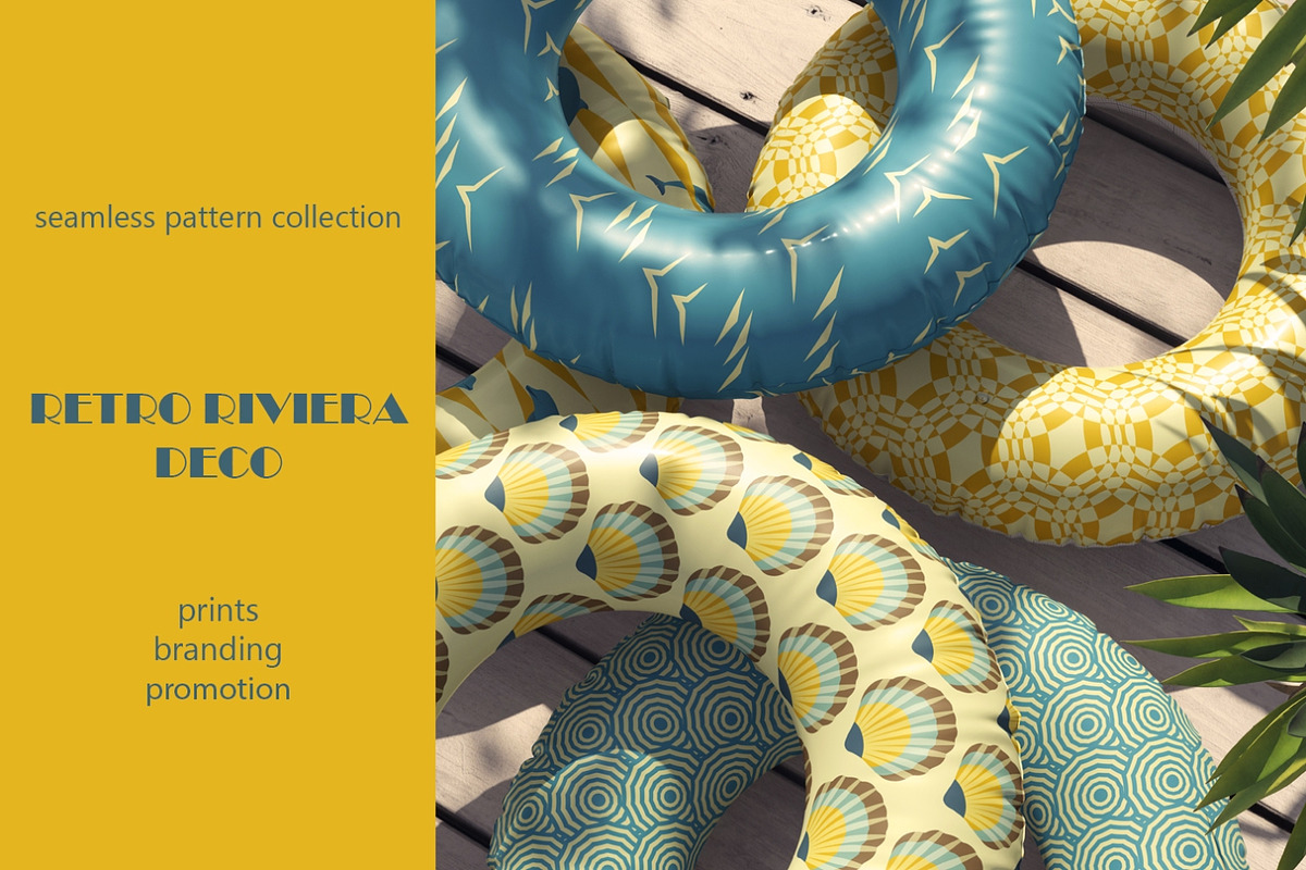 Retro Riviera Deco Seamless Patterns, a Pattern Graphic by Svetlana Lerie (Photo 5 of 10)
