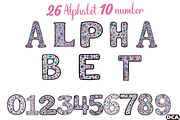 Watercolor Alphabet And Letter Clipa, an Illustration by DreamCafeArt (Thumbnail 1 of 5)