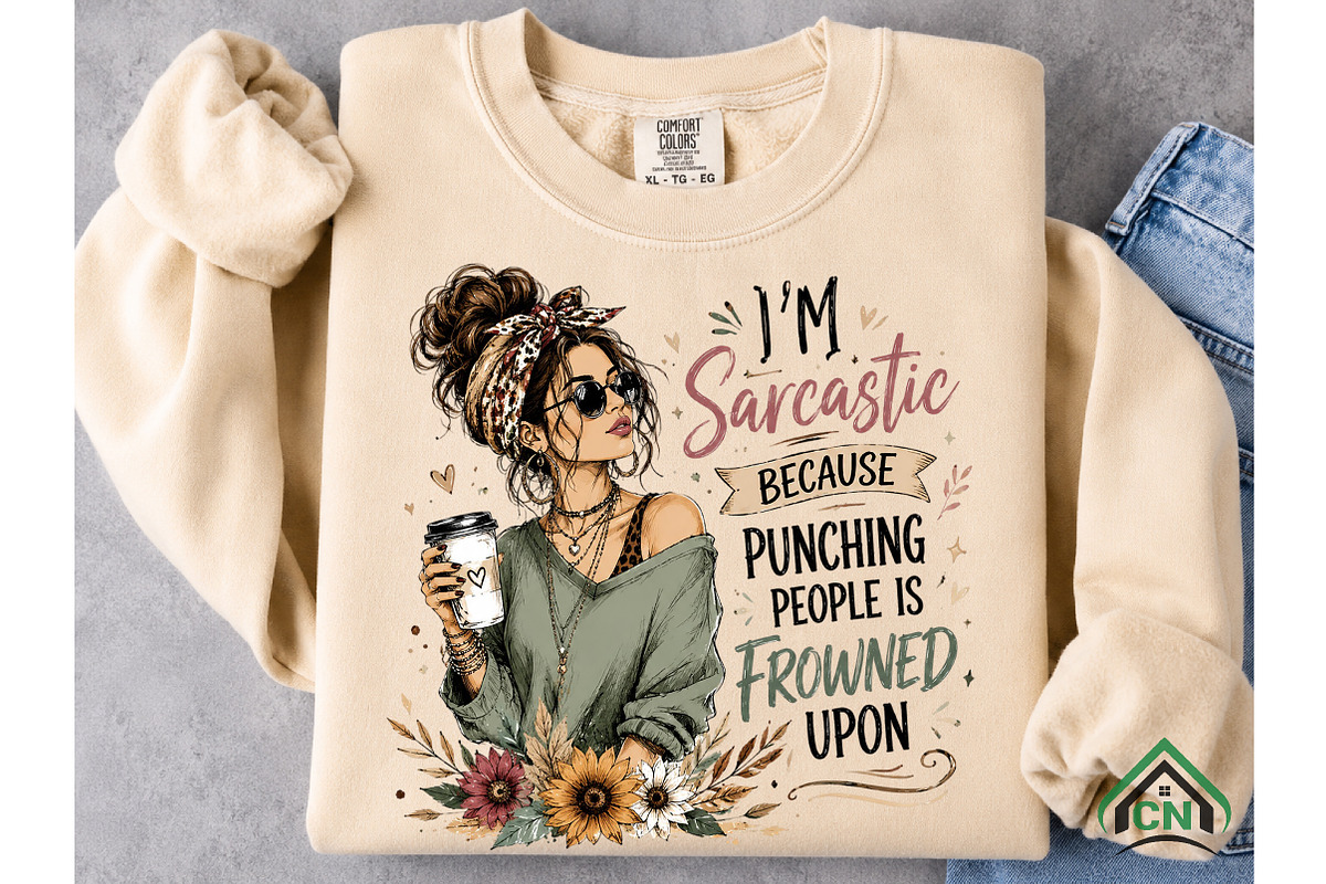 Sarcastic Woman Coffee PNG, a Seasonal Illustration by Craft Nest (Photo 5 of 5)