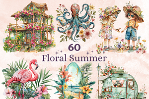 Watercolor Floral Summer Collection