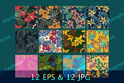 12JPG/EPS Tropical Seamless pattern, a Pattern Graphic by Theraphosath (Thumbnail 2 of 9)