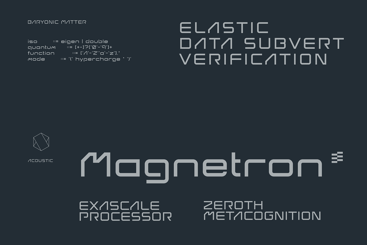 Barmo Futuristic Tech Font, a Sans Serif Font by baqoos (Photo 4 of 9)