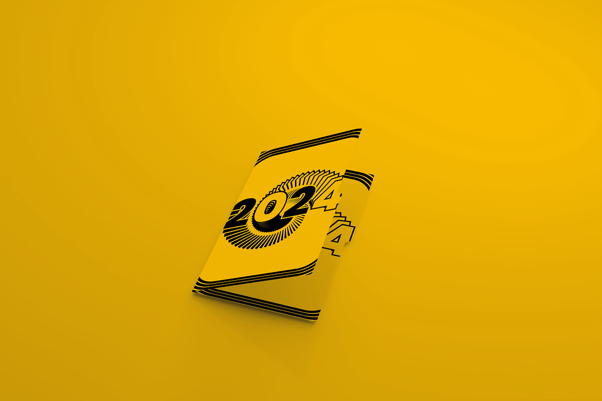2024 typography style cover design, a Poster Template by NJ Himel (Photo 7 of 18)