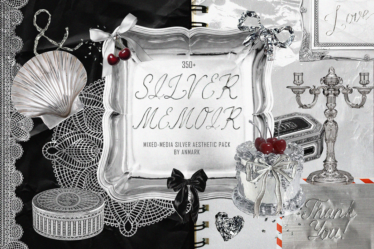 Silver Memoir Mixed-Media Collage, an Object Graphic by AnMark (Photo 1 of 17)