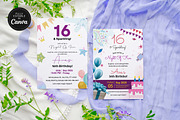 Editable 16 Birthday Invitation, an Invitation Template by Snapybiz (Thumbnail 5 of 9)