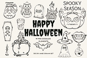 Halloween Doodles PNG Elements, an Illustration by The Best Digital Plaza (Thumbnail 1 of 3)
