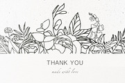 Elegant floral collection.Line art, a Decorative Illustration by Vera●Suleimanova (Thumbnail 15 of 15)
