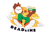 4 Deadline Vector Illustration, a Person Illustration by denayunebgt (Thumbnail 3 of 4)