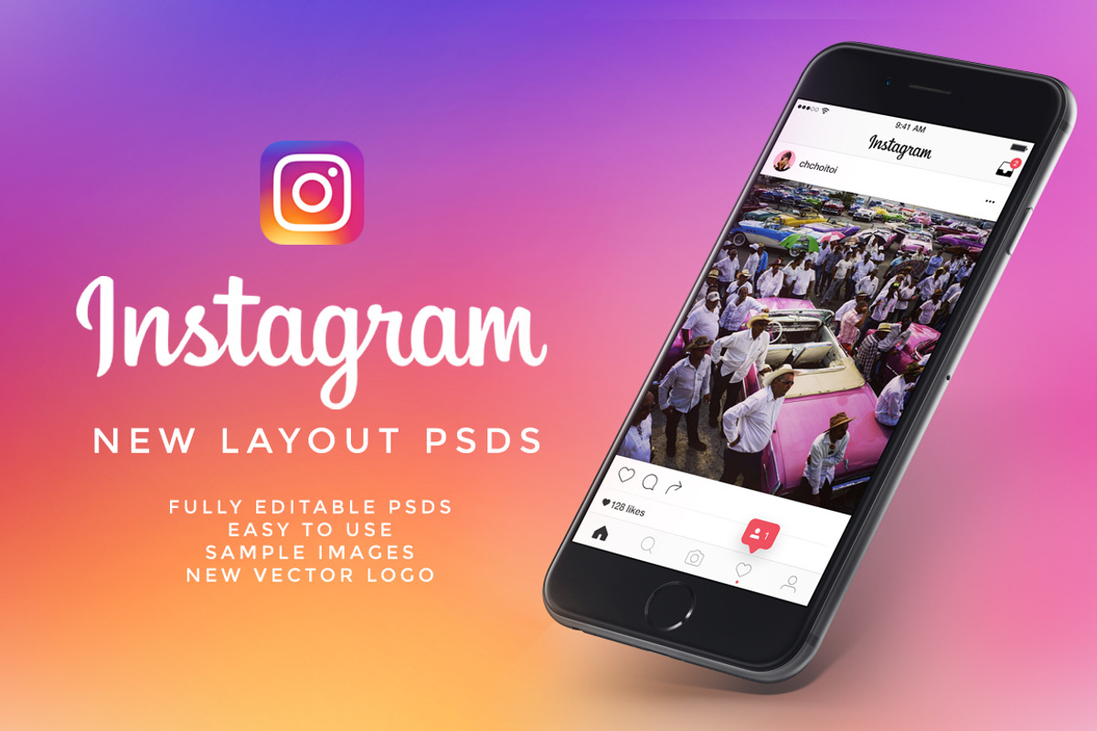 NEW Instagram UI Kit, an UI Kit Template by Tony Craig