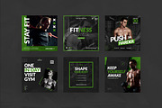 Gym & Fitness Instagram Template, a Social Media Template by LA-STUDIO1 (Thumbnail 2 of 3)