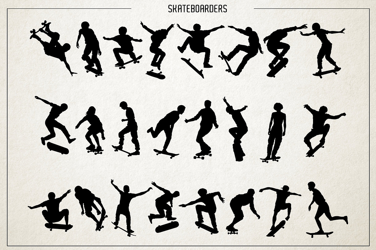 9 set of Vector sport silhouette, an Object Graphic by Giordano Aita Graphics (Photo 7 of 11)