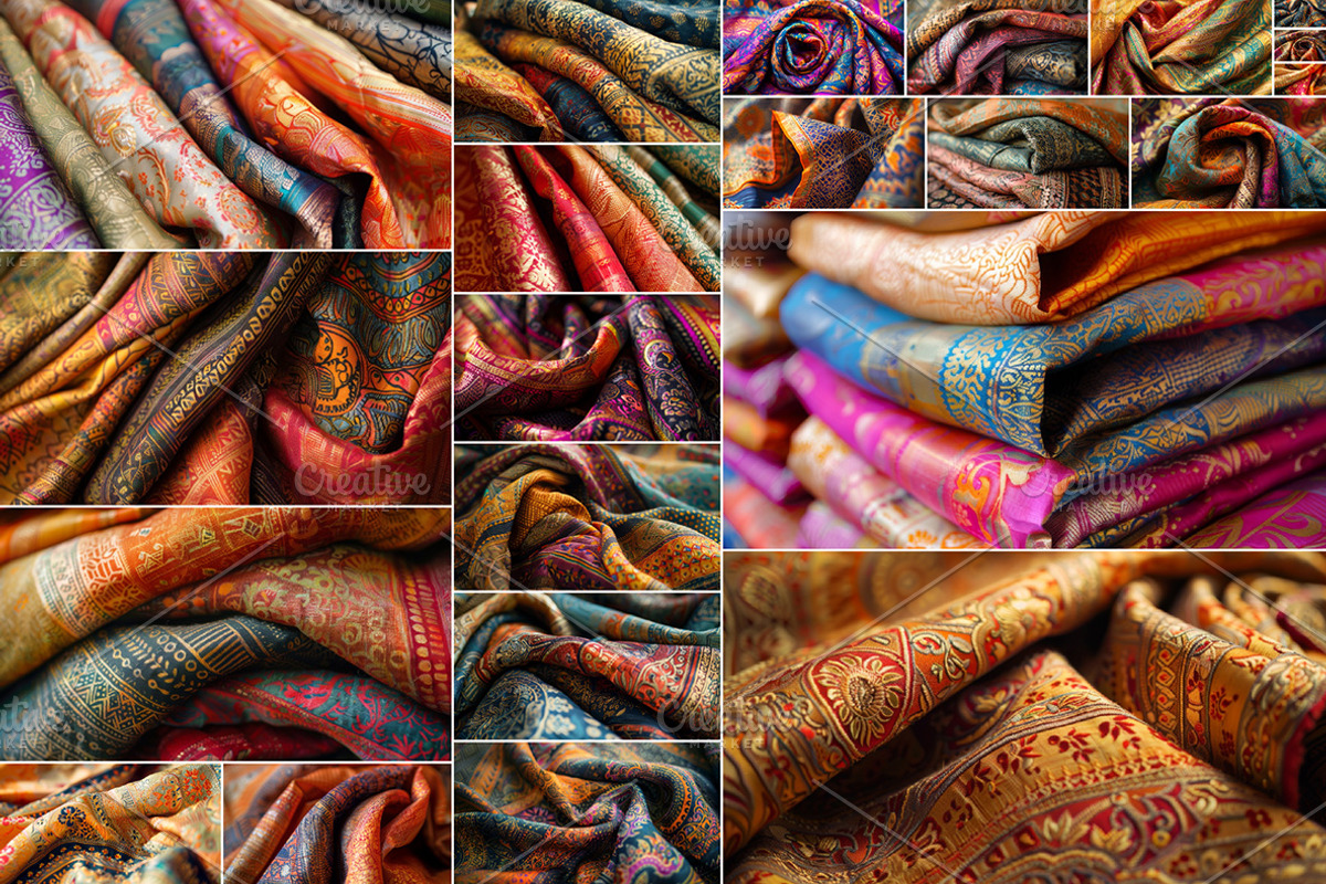 Indian Fabric - 43 images, a Beauty & Fashion Photo by Handmadefont (Photo 4 of 11)