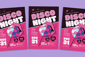 Disco Party Flyer, a Flyer Template by Gumico Studio.