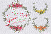 Grevillea Wreath Vector Mini Set, an Illustration by Sketchbook Designs (Thumbnail 2 of 4)