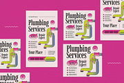 Colorful Y2K Plumbing Service Flyer, a Flyer Template by graphicook (Thumbnail 3 of 4)