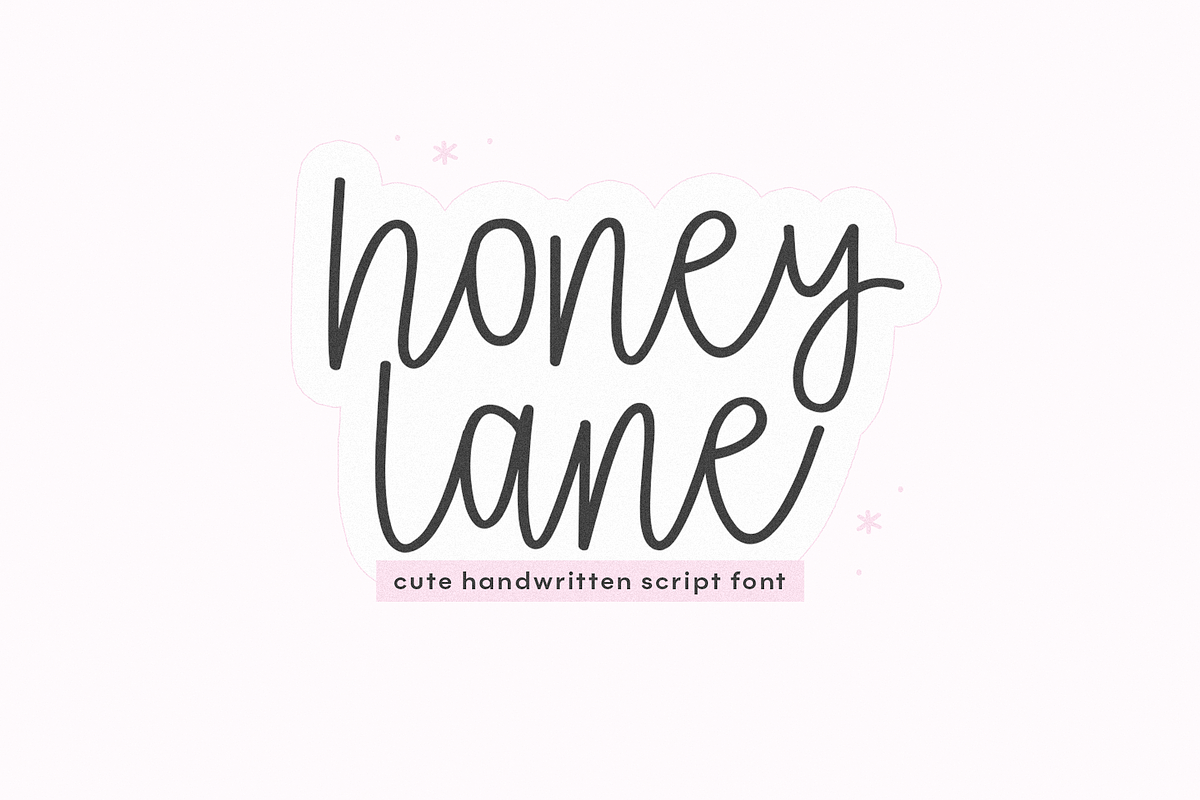 Honey Lane | Cute Script Font, a Script Font by KA Designs (Photo 1 of 11)