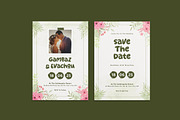 Painted Floral Wedding Invitation, an Invitation Template by iDoodle Studio (Thumbnail 1 of 4)