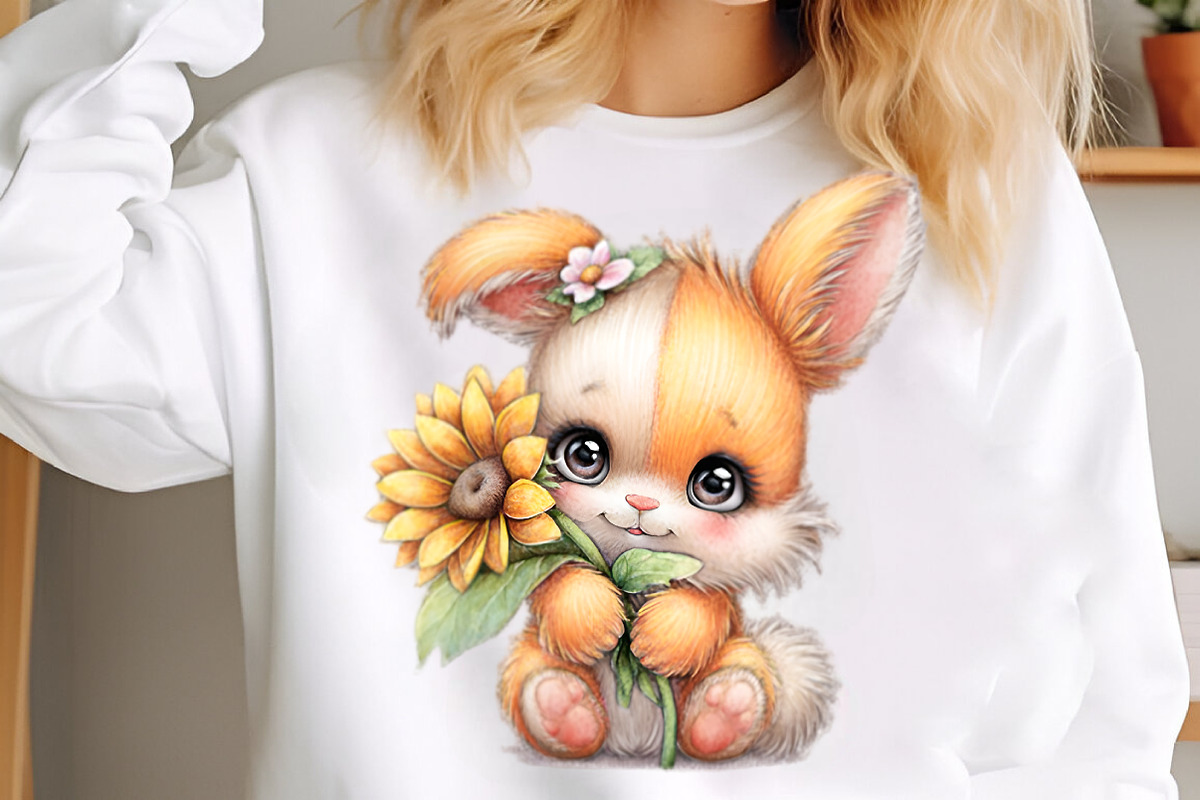 Watercolor Sunflower Animals Clipart, an Illustration by GatewayDesign (Photo 3 of 3)