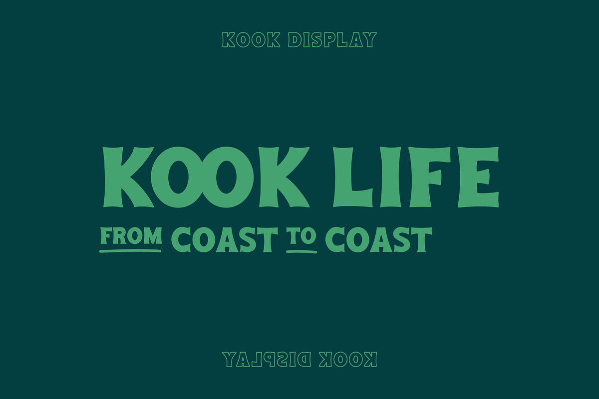 Kook Display, a Font by Studio Alexander (Photo 5 of 6)