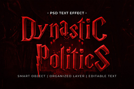 Dynastic Politics Text Effect
