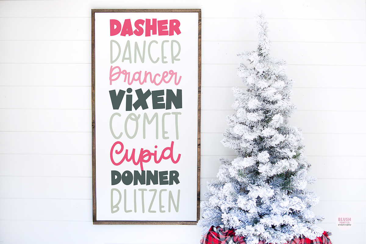 JOLLY CHRISTMAS Font Bundle, a Font by Blush Font Co. (Photo 2 of 16)