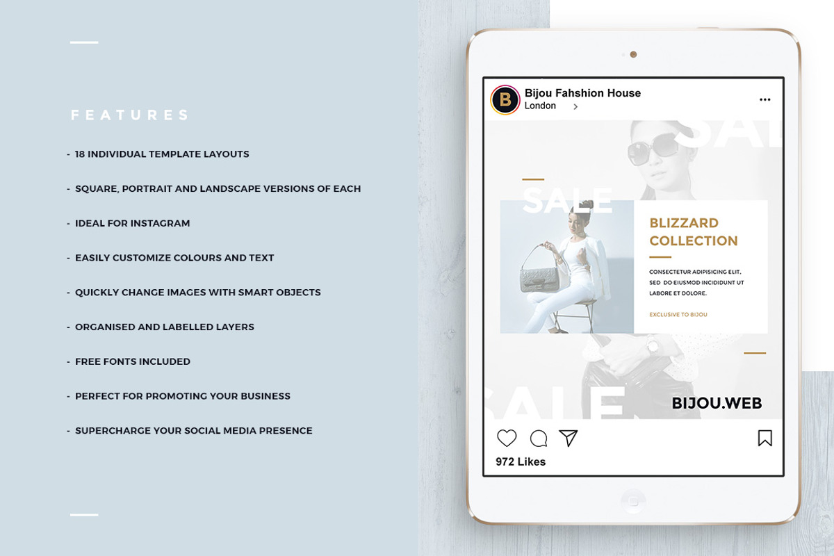 Instagraphics Social Media Templates, a Social Media Template by Twinbrush (Photo 2 of 8)