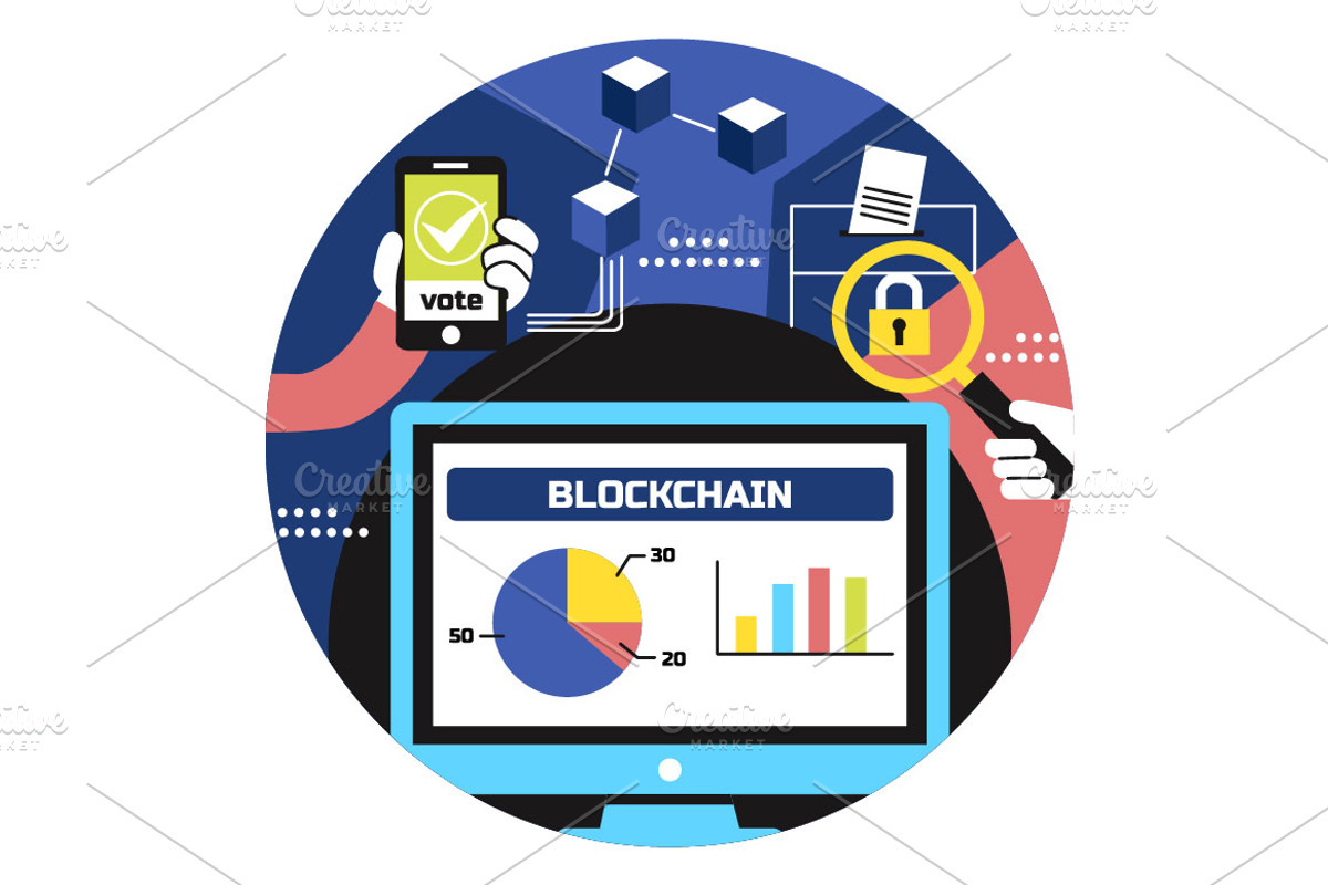 10 Blockchain Voting System, a Person Illustration by denayunebgt (Photo 3 of 4)