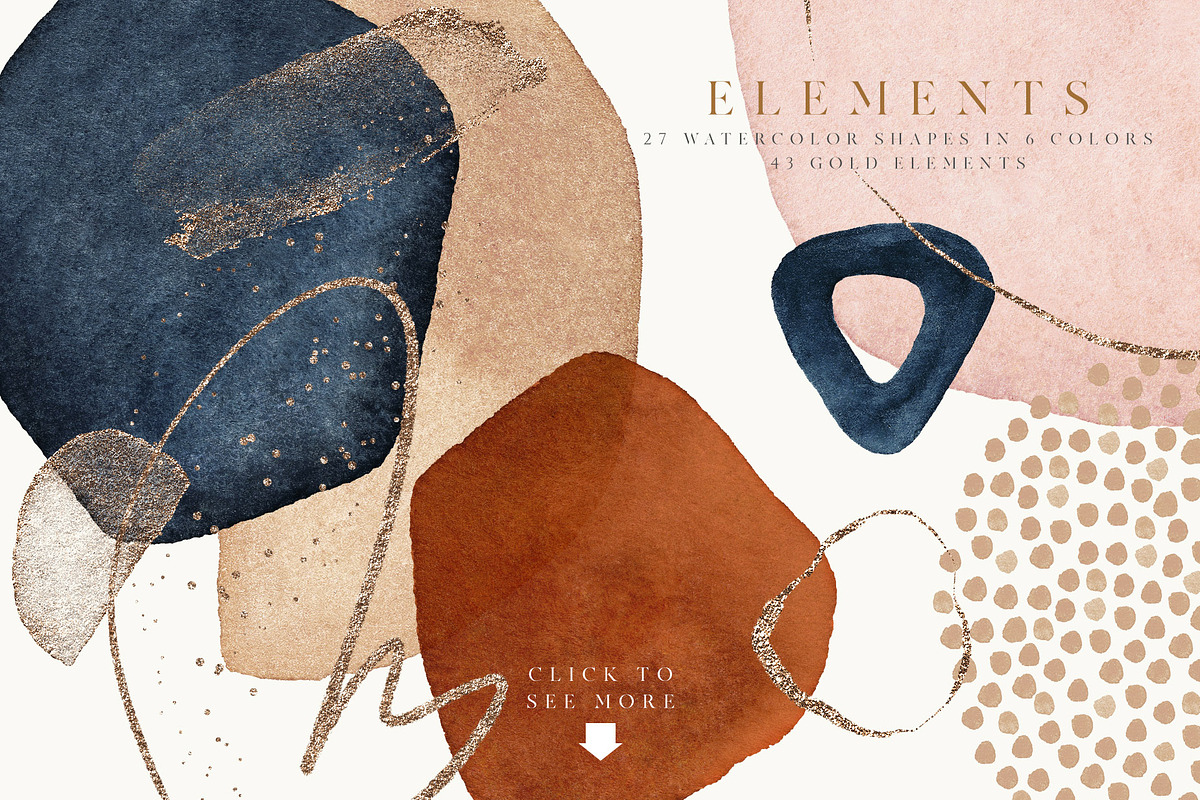 Art Abstract Watercolor Shapes, a Texture Graphic by Veris Studio (Photo 16 of 16)