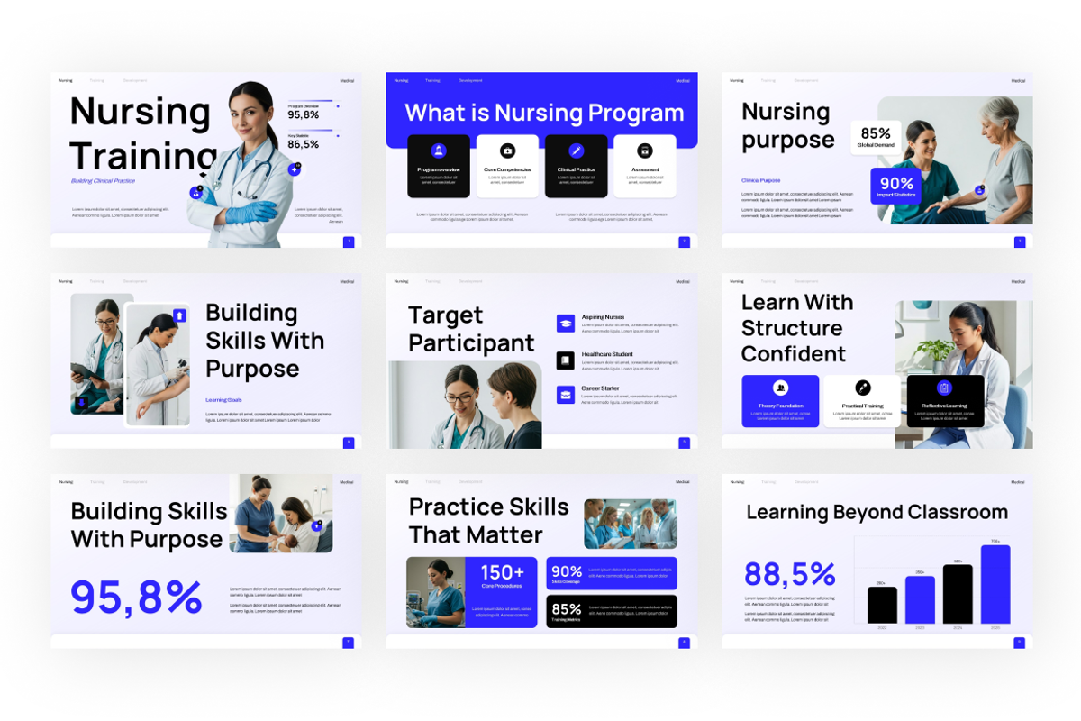 Nursing Training Program, a Presentation Template by Loin Studio (Photo 3 of 4)