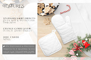 Christmas Oven Mitt & Potholders, a Product Mockup by mock-ups (Thumbnail 3 of 16)