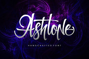 Ashtone, a Script Font by Rvq Type Foundry (Thumbnail 1 of 8)
