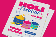 Holi Festival Flyer, a Flyer Template by graphicook (Thumbnail 2 of 3)