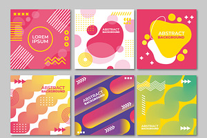 Social Media Post with Abstract Back, a Templates & Theme by studiogstock