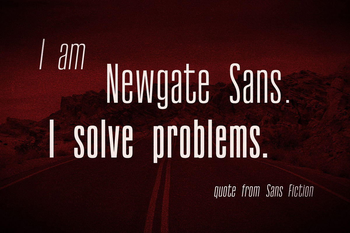Newgate Sans - Retro Font preview 2