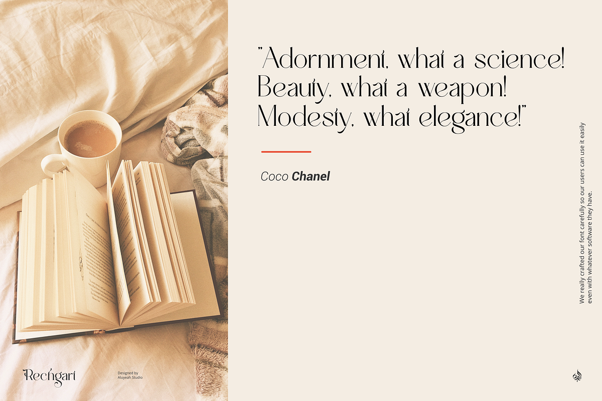 Rechgart, a Serif Font by Aluyeah Studio (Photo 12 of 15)
