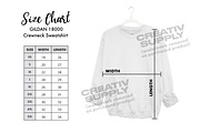 Gildan Crewneck Size Chart 18000, an Apparel Mockup by creativsupply (Thumbnail 1 of 4)