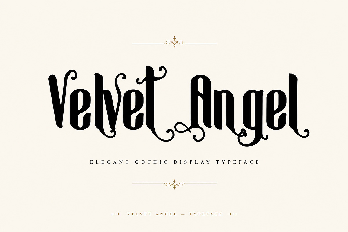 Velvet Angel – Elegant Display Font, a Script Font by Wow Magic (Photo 1 of 5)