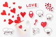 Valentine's Day Love Stickers Pack, an Illustration by Anastasia Timosch (Thumbnail 2 of 3)
