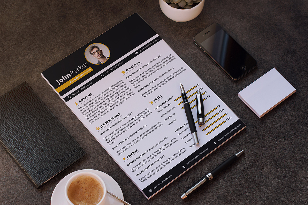 Resume, a Resume Template by themexriver (Photo 1 of 2)