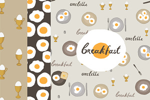 Breakfast Eggs, a Pattern Graphic by GooseFrol