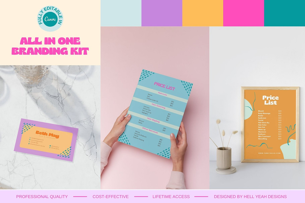 Bold Branding Starter Kit Templates, a Branding & Logo Template by Hell Yeah Designs (Photo 10 of 18)