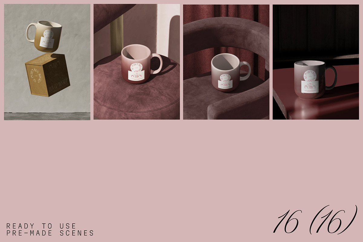 ETHE - Mug mockups set v2, a Cups & Container Mockup by Creatoom (Photo 8 of 15)