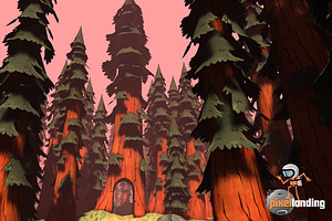 Pacific NW Forest: Toon Low Poly