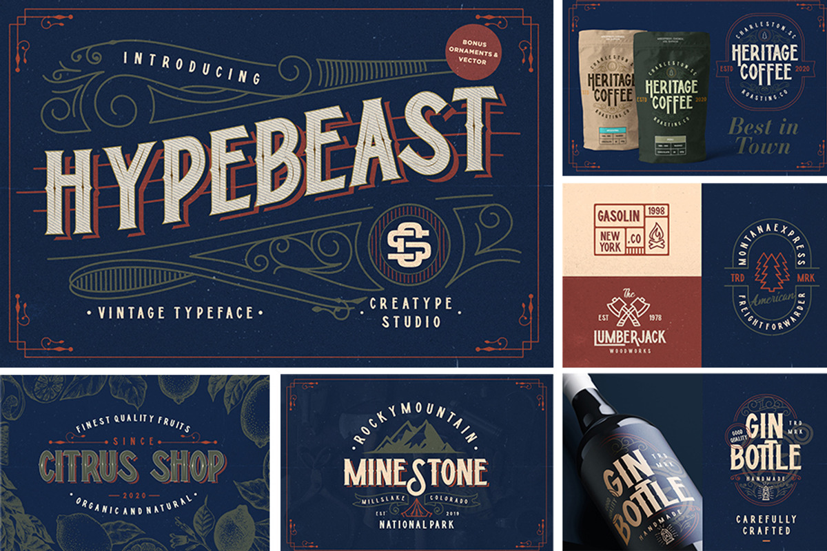 When Modern Meet Vintage Font Bundle, a Script Font by Creatype Studio (Photo 19 of 45)