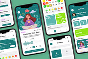 Mindora - Calm Wellness App UI Kit, an App Template by trabaskriya (Thumbnail 3 of 5)