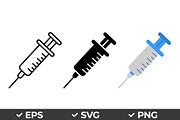 Syringe Vector Icon Set, an Object Graphic by Artonix (Thumbnail 1 of 3)