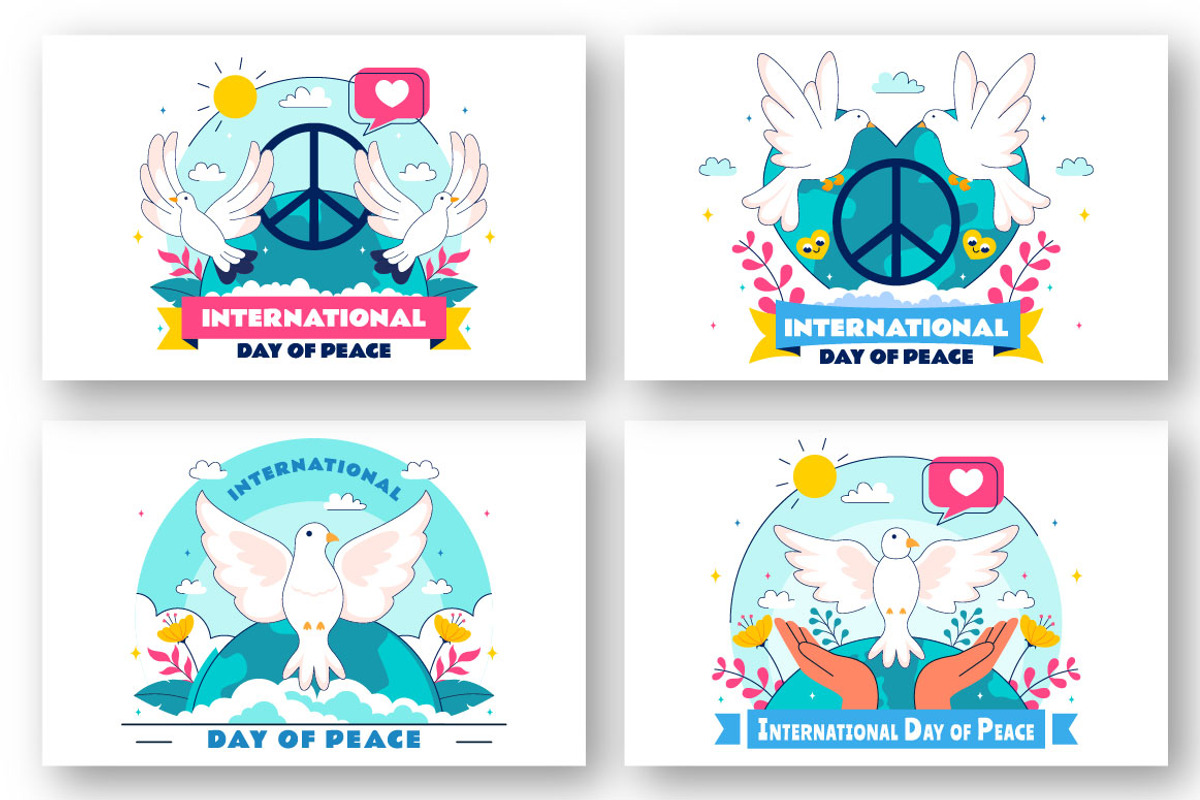 10 International Peace Day, a Person Illustration by denayunebgt (Photo 3 of 4)