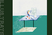 DAVID HOCKNEY PROCREATE BRUSHES, a Brush Add-On by Illus.trate (Thumbnail 3 of 6)